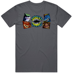 Street Sharks Cartoon 2 Vintage Charcoal Grey Unisex Cotton T Shirt Street Sharks Cartoon 2 Vintage Charcoal Grey Unisex Cotton T Shirt