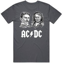 Ac Dc Block Charcoal Vintage Charcoal Grey Unisex Cotton T Shirt Ac Dc Block Charcoal Vintage Charcoal Grey Unisex Cotton T Shirt