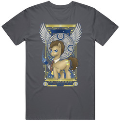 My Little Pony Brony Doctor Hooves Cartoon Vintage Charcoal Grey Unisex Cotton T Shirt My Little Pony Brony Doctor Hooves Cartoon Vintage Charcoal Grey Unisex Cotton T Shirt