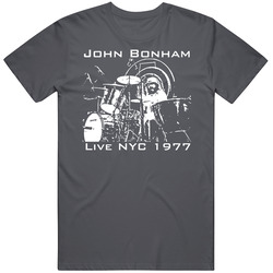 John Bonham Vintage Charcoal Grey Unisex Cotton T Shirt John Bonham Vintage Charcoal Grey Unisex Cotton T Shirt