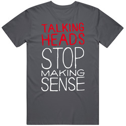 Stop Making Sense Talking Heads 80s Vintage Charcoal Grey Unisex Cotton T Shirt Stop Making Sense Talking Heads 80s Vintage Charcoal Grey Unisex Cotton T Shirt