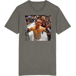 Nate Diaz Covered In Blood Mma Fighter Worn Look Vintage Unisex Vintage Charcoal Grey Cotton T Shirt Nate Diaz Covered In Blood Mma Fighter Worn Look Vintage Unisex Vintage Charcoal Grey Cotton T Shirt