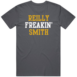 Reilly Freakin Smith Vegas Hockey Player Sports Fan Cool Vintage Charcoal Grey Cotton T Shirt Reilly Freakin Smith Vegas Hockey Player Sports Fan Cool Vintage Charcoal Grey Cotton T Shirt