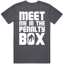 Meet Me In The Penalty Box Hockey Vintage Charcoal Grey Cotton T Shirt Meet Me In The Penalty Box Hockey Vintage Charcoal Grey Cotton T Shirt