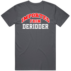 Imported From Deridder Louisiana Sports Team Trade Vintage Charcoal Grey Cotton T Shirt Imported From Deridder Louisiana Sports Team Trade Vintage Charcoal Grey Cotton T Shirt