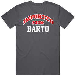 Imported From Barto Pennsylvania Sports Team Trade Vintage Charcoal Grey Cotton T Shirt Imported From Barto Pennsylvania Sports Team Trade Vintage Charcoal Grey Cotton T Shirt