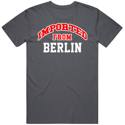 Imported From Berlin New Hampshire Sports Team Trade Vintage Charcoal Grey Cotton T Shirt Imported From Berlin New Hampshire Sports Team Trade Vintage Charcoal Grey Cotton T Shirt