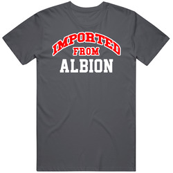Imported From Albion New York Sports Team Trade Vintage Charcoal Grey Cotton T Shirt Imported From Albion New York Sports Team Trade Vintage Charcoal Grey Cotton T Shirt