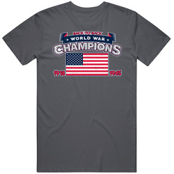 Back To Back World War Champions Funny Usa Patriot Distressed Vintage Charcoal Grey Cotton T Shirt Back To Back World War Champions Funny Usa Patriot Distressed Vintage Charcoal Grey Cotton T Shirt