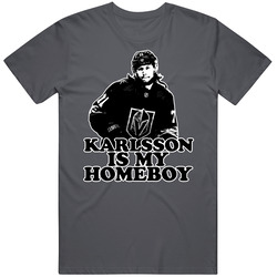 William Karlsson Is My Homeboy Vintage Charcoal Grey Cotton T Shirt William Karlsson Is My Homeboy Vintage Charcoal Grey Cotton T Shirt