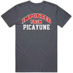 Imported From Picayune Mississippi Sports Team Trade Vintage Charcoal Grey Cotton T Shirt Imported From Picayune Mississippi Sports Team Trade Vintage Charcoal Grey Cotton T Shirt