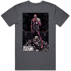 Jon Bones Jones Art Mma Fighter Fight Fan Vintage Charcoal Grey Cotton T Shirt Jon Bones Jones Art Mma Fighter Fight Fan Vintage Charcoal Grey Cotton T Shirt