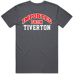 Imported From Tiverton Rhode Island Sports Team Trade Vintage Charcoal Grey Cotton T Shirt Imported From Tiverton Rhode Island Sports Team Trade Vintage Charcoal Grey Cotton T Shirt