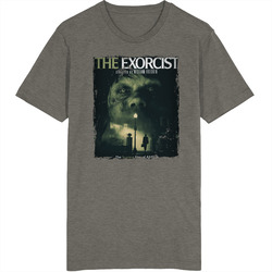 The Exorcist 1973 Best Horror Movie Poster Vintage Grunge Vintage Charcoal Grey Cotton T Shirt The Exorcist 1973 Best Horror Movie Poster Vintage Grunge Vintage Charcoal Grey Cotton T Shirt