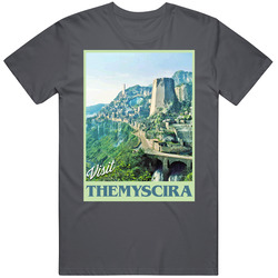 Visit Themyscira Wonder Woman Fictional Destinations Fan Vintage Charcoal Grey Cotton T Shirt Visit Themyscira Wonder Woman Fictional Destinations Fan Vintage Charcoal Grey Cotton T Shirt