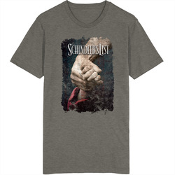 Schindlers List 90s Movie Poster Vintage Grunge Vintage Charcoal Grey Cotton T Shirt Schindlers List 90s Movie Poster Vintage Grunge Vintage Charcoal Grey Cotton T Shirt