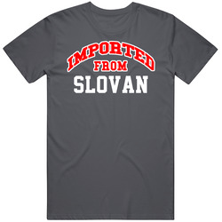 Imported From Slovan Pennsylvania Sports Team Trade Vintage Charcoal Grey Cotton T Shirt Imported From Slovan Pennsylvania Sports Team Trade Vintage Charcoal Grey Cotton T Shirt