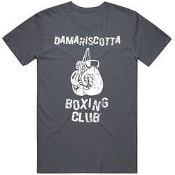 Damariscotta Boxing Club City Vintage Charcoal Grey Cotton T Shirt Damariscotta Boxing Club City Vintage Charcoal Grey Cotton T Shirt