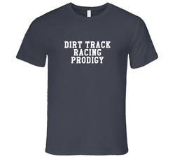 Dirt Track Racing Prodigy Fun Sports Vintage Charcoal Grey Cotton T Shirt