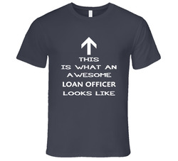 Loan Officer Looks Like Arrow Simple Vintage Charcoal Grey Cotton T Shirt
