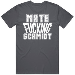 Nate Schmidt Fcking Vegas Hockey Sports Athlete Fan Vintage Charcoal Grey Cotton T Shirt