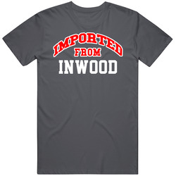 Imported From Inwood West Virginia Sports Team Trade Vintage Charcoal Grey Cotton T Shirt Imported From Inwood West Virginia Sports Team Trade Vintage Charcoal Grey Cotton T Shirt