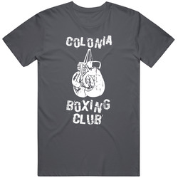 Colonia Boxing Club City Vintage Charcoal Grey Cotton T Shirt Colonia Boxing Club City Vintage Charcoal Grey Cotton T Shirt