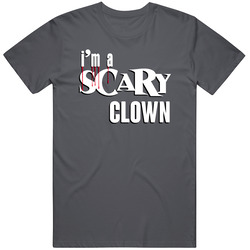 Im A Scary Clown Funny Lazy Halloween Costume Graphic Vintage Charcoal Grey Cotton T Shirt Im A Scary Clown Funny Lazy Halloween Costume Graphic Vintage Charcoal Grey Cotton T Shirt