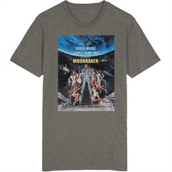 Moonraker Vintage Movie Vintage Charcoal Grey Cotton T Shirt