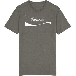 Enjoy Cola Parody Vintage Charcoal Grey Cotton T Shirt Enjoy Cola Parody Vintage Charcoal Grey Cotton T Shirt