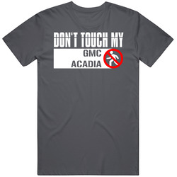 Dont Touch My Gmc Acadia Funny Car Vintage Charcoal Grey Cotton T Shirt