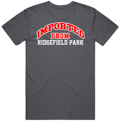 Imported From Ridgefield Park New Jersey Sports Team Trade Vintage Charcoal Grey Cotton T Shirt