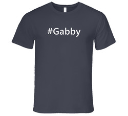 Hashtag Gabby Trending First Name Vintage Charcoal Grey Cotton T Shirt Hashtag Gabby Trending First Name Vintage Charcoal Grey Cotton T Shirt