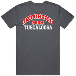 Imported From Tuscaloosa Alabama Sports Team Trade Vintage Charcoal Grey Cotton T Shirt Imported From Tuscaloosa Alabama Sports Team Trade Vintage Charcoal Grey Cotton T Shirt