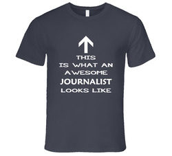Journalist Looks Like Arrow Simple Vintage Charcoal Grey Cotton T Shirt Journalist Looks Like Arrow Simple Vintage Charcoal Grey Cotton T Shirt