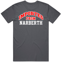 Imported From Narberth Pennsylvania Sports Team Trade Vintage Charcoal Grey Cotton T Shirt