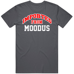 Imported From Moodus Connecticut Sports Team Trade Vintage Charcoal Grey Cotton T Shirt Imported From Moodus Connecticut Sports Team Trade Vintage Charcoal Grey Cotton T Shirt