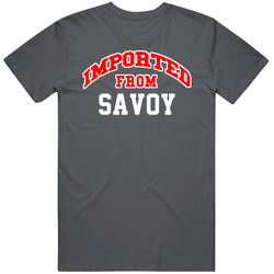 Imported From Savoy Texas Sports Team Trade Vintage Charcoal Grey Cotton T Shirt