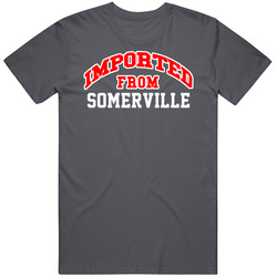 Imported From Somerville New Jersey Sports Team Trade Vintage Charcoal Grey Cotton T Shirt Imported From Somerville New Jersey Sports Team Trade Vintage Charcoal Grey Cotton T Shirt