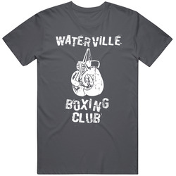Waterville Boxing Club City Vintage Charcoal Grey Cotton T Shirt Waterville Boxing Club City Vintage Charcoal Grey Cotton T Shirt