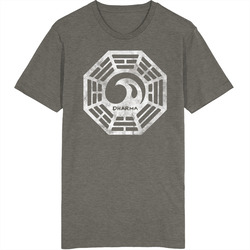 Dharma Initiative The Tempest Retro Fictional Tv Company Vintage Unisex Vintage Charcoal Grey Cotton T Shirt Dharma Initiative The Tempest Retro Fictional Tv Company Vintage Unisex Vintage Charcoal Grey Cotton T Shirt