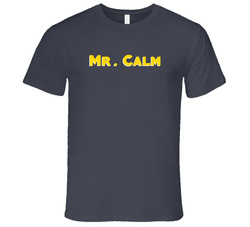 Mr. Calm Adjective Funny Random Vintage Charcoal Grey Cotton T Shirt Mr. Calm Adjective Funny Random Vintage Charcoal Grey Cotton T Shirt