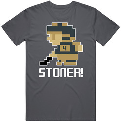 Clayton Stoner # 4 Tecmo Las Vegas Hockey Athlete Fan Vintage Charcoal Grey Cotton T Shirt Clayton Stoner # 4 Tecmo Las Vegas Hockey Athlete Fan Vintage Charcoal Grey Cotton T Shirt