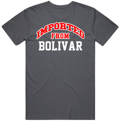 Imported From Bolivar Tennessee Sports Team Trade Vintage Charcoal Grey Cotton T Shirt
