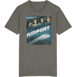 Airport Vintage Movie Vintage Charcoal Grey Cotton T Shirt Airport Vintage Movie Vintage Charcoal Grey Cotton T Shirt