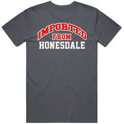 Imported From Honesdale Pennsylvania Sports Team Trade Vintage Charcoal Grey Cotton T Shirt Imported From Honesdale Pennsylvania Sports Team Trade Vintage Charcoal Grey Cotton T Shirt