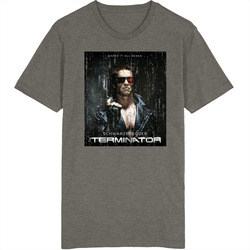The Terminator Vintage 80s Movie Vintage Charcoal Grey Cotton T Shirt The Terminator Vintage 80s Movie Vintage Charcoal Grey Cotton T Shirt