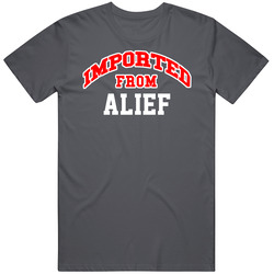 Imported From Alief Texas Sports Team Trade Vintage Charcoal Grey Cotton T Shirt Imported From Alief Texas Sports Team Trade Vintage Charcoal Grey Cotton T Shirt