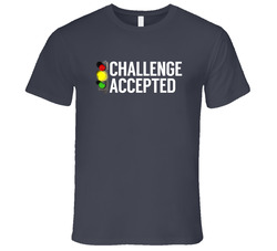 Yellow Traffic Light Challenge Accepted Funny Driving Car Race Vintage Charcoal Grey Cotton T Shirt Yellow Traffic Light Challenge Accepted Funny Driving Car Race Vintage Charcoal Grey Cotton T Shirt