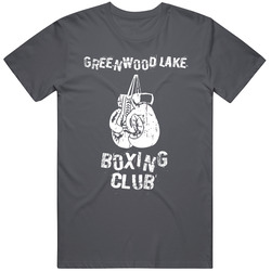 Greenwood Lake Boxing Club City Vintage Charcoal Grey Cotton T Shirt Greenwood Lake Boxing Club City Vintage Charcoal Grey Cotton T Shirt